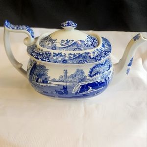 SPODE Blue Italian Teapot, 2.5 Pint